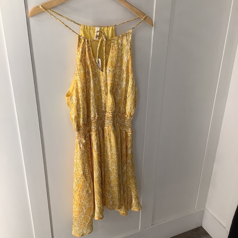 Yellow glam dress